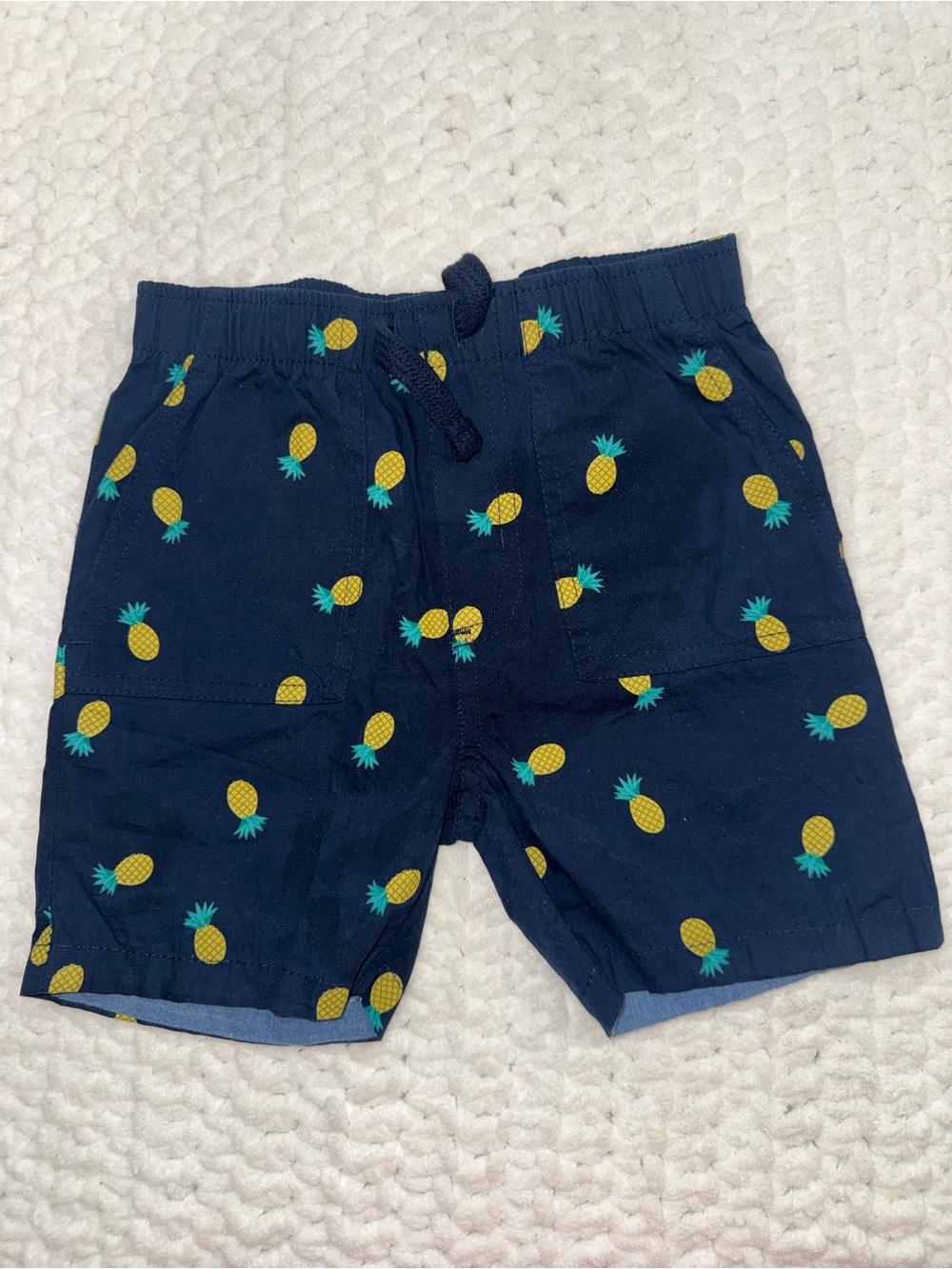 Original Penguin Navy Pineapple Print Shorts